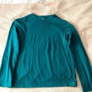 SOLD - Girls Antique Teal Heather Long Sleeve Tee **DO NOT BUY**